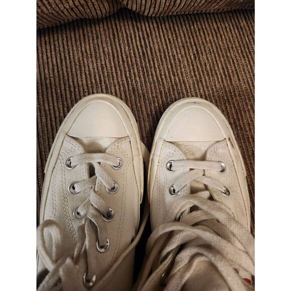 CdG PLAY x Converse Women's Size 7 Chuck Taylor  Peek-A-Boo High Top Sneaker - Picture 4 of 13